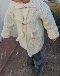 Manteau enfant de Roxana Barbor Vue devant détails